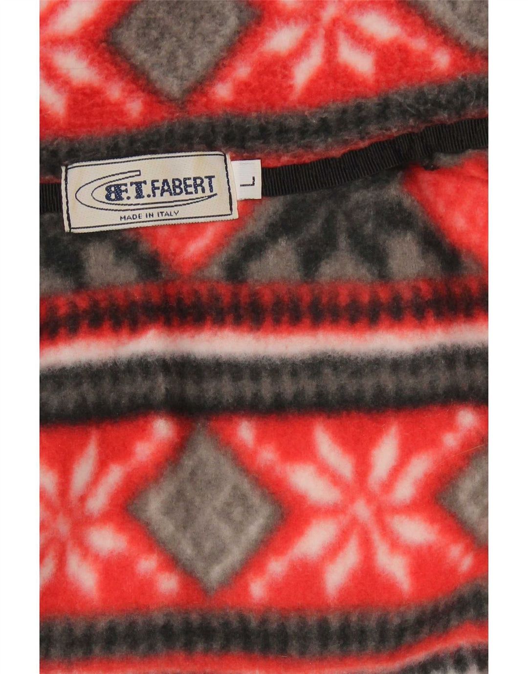 Jaqueta de lã masculina vintage UK 40 grande Red Fair Isle