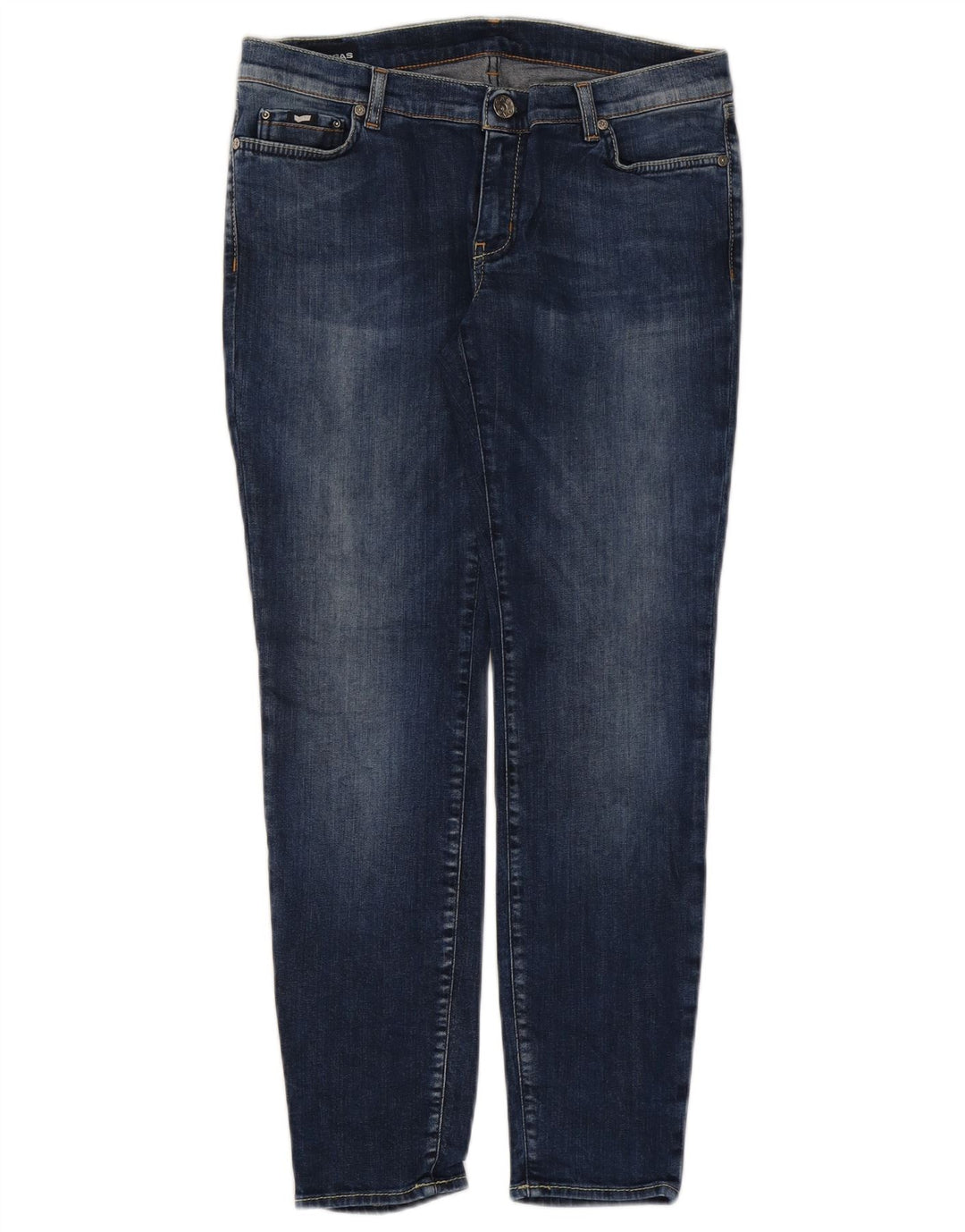 Gas Womens Slim Jeans W31 L28 Azul Algodão