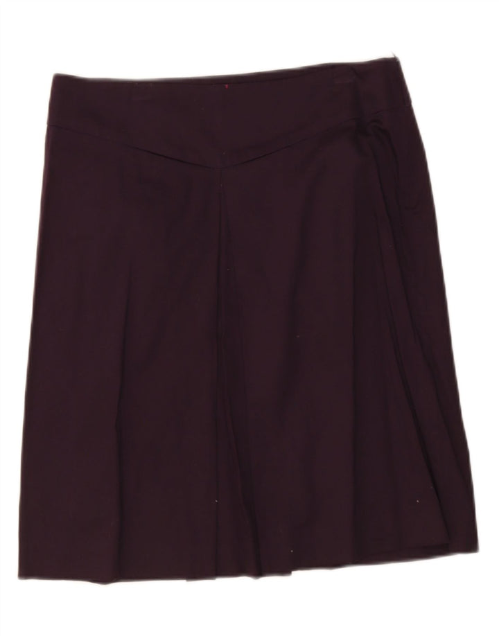Saia midi feminina Zara médio W32 roxo