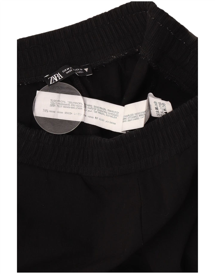 Calça jogger feminina Zara Chino médio W28 L32 preta viscose