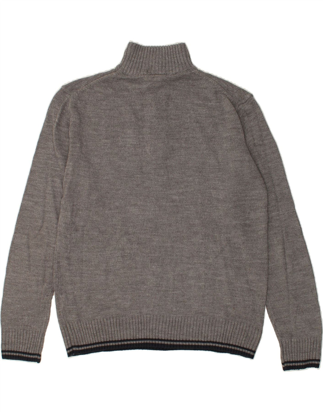 DIADORA Mens Zip Neck Jumper Sweater XL Grey Acrylic Vintage Diadora and Second-Hand Diadora from Messina Hembry 