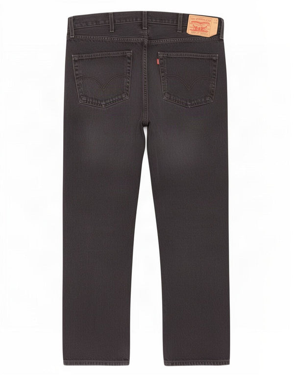 Jeans Levis 501 Straight Masculino W38 L32 Algodão Preto
