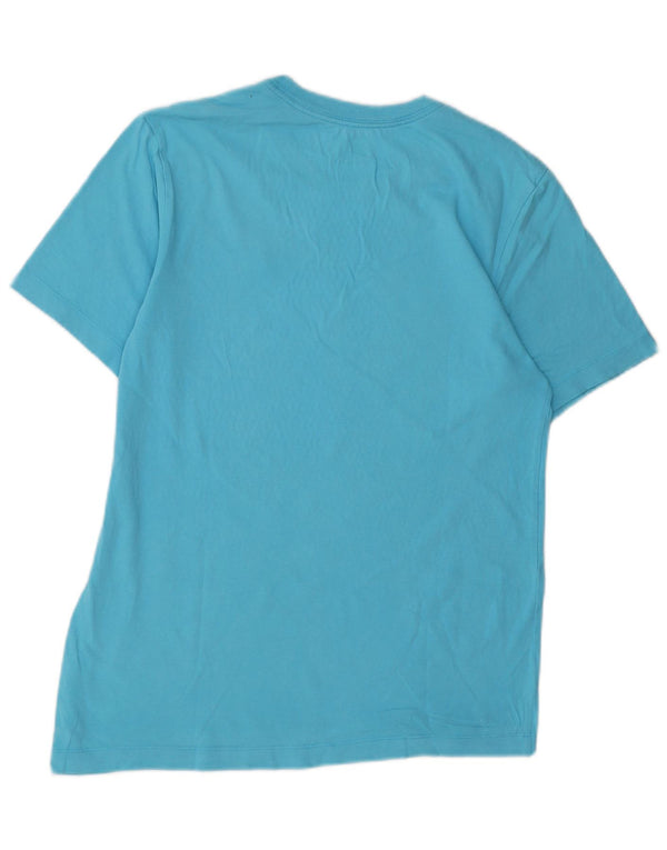 Camiseta feminina NIKE UK 10 pequena azul algodão