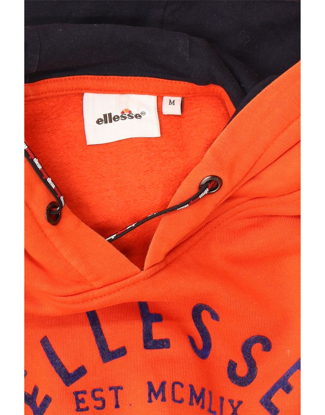 Suéter masculino com capuz gráfico ELLESSE laranja médio
