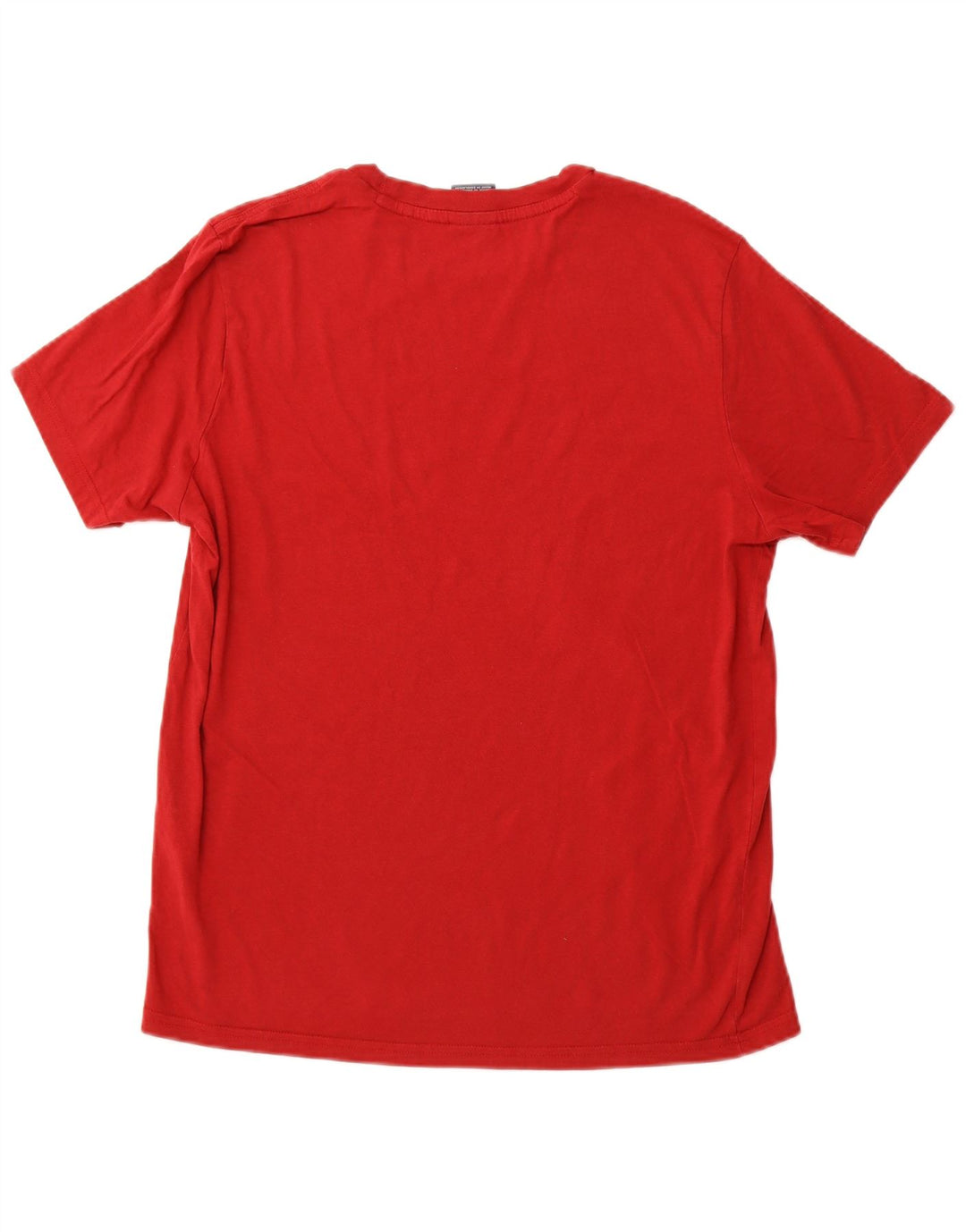 CAMPEÃO Camiseta masculina gráfica grande algodão vermelho
