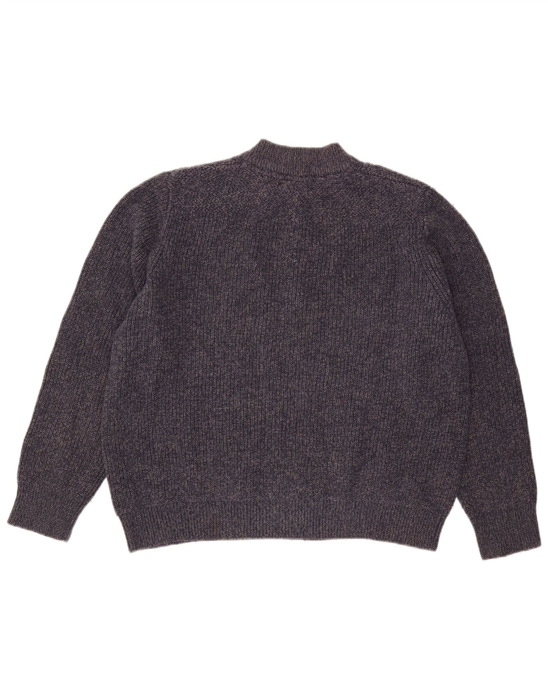 Suéter masculino Eddie Bauer com gola redonda e algodão manchado azul marinho grande