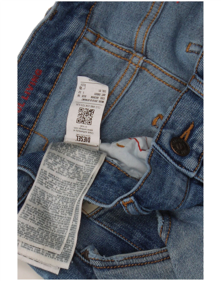Diesel Mens Jeans Skinny W30 L32 Azul Algodão