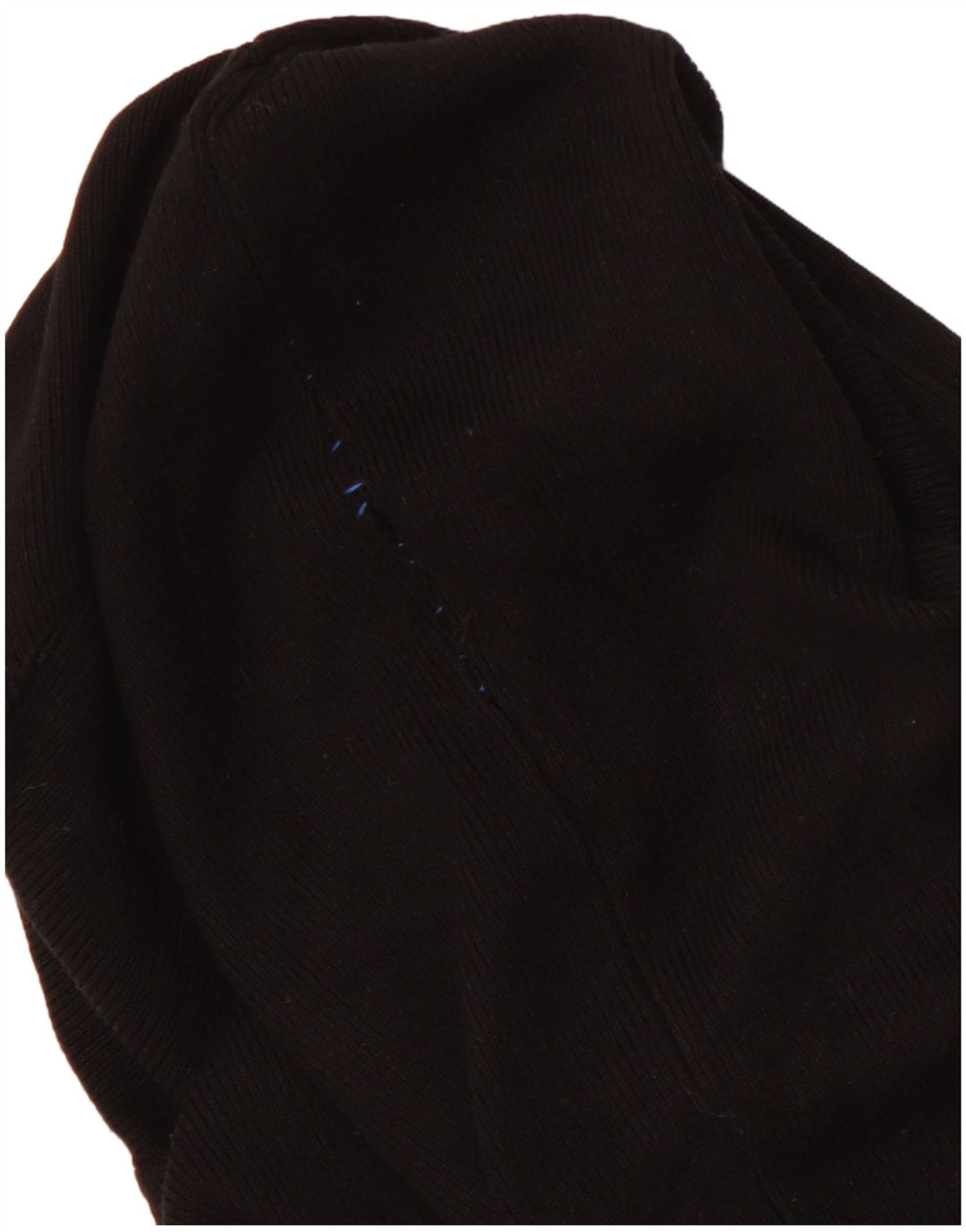 Suéter feminino ZARA com gola redonda e gola alta Reino Unido 12 médio preto viscose