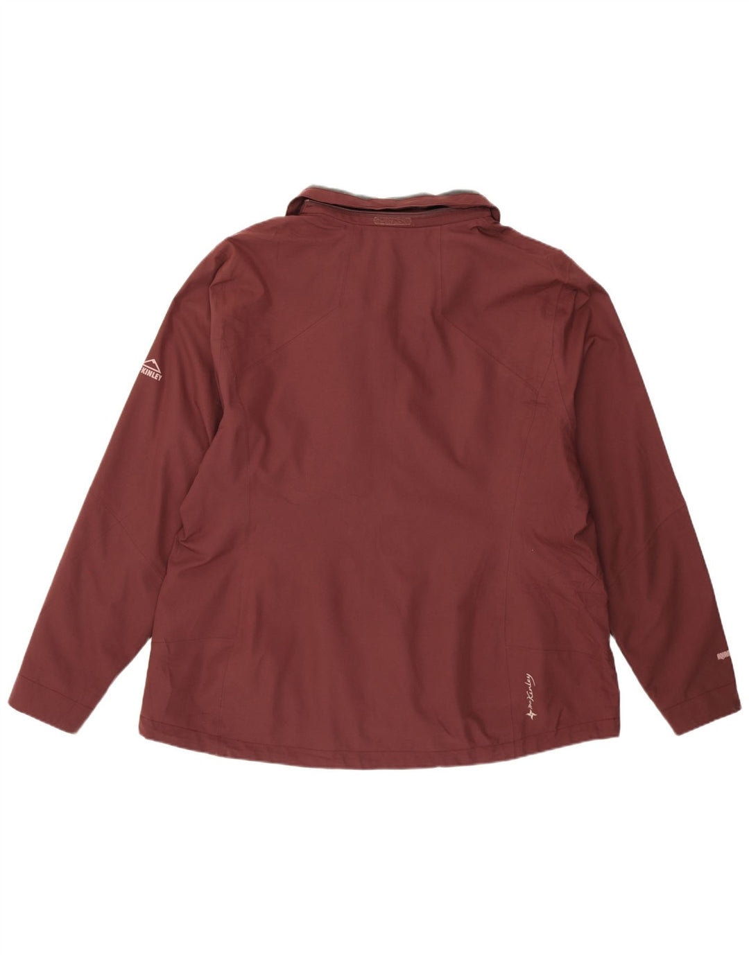 Jaqueta de chuva feminina MC Kinley UK 22 3XL poliéster cor de vinho