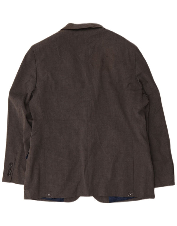 Jaqueta blazer masculina Nautica com 2 botões UK 44 2XL cinza poliéster