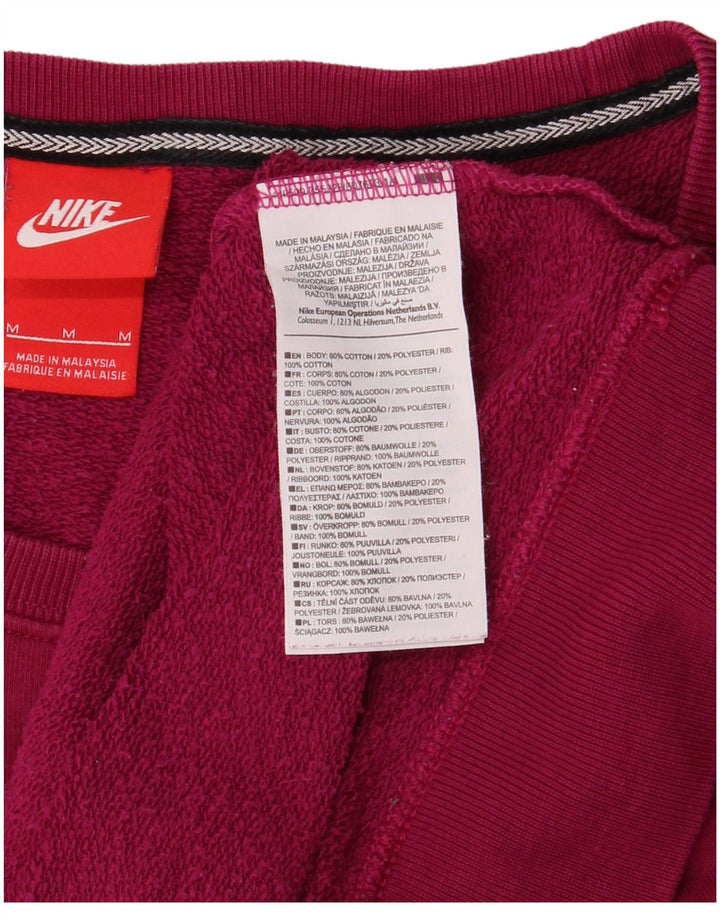 Moletom gráfico feminino Nike Jumper UK 14 médio rosa algodão