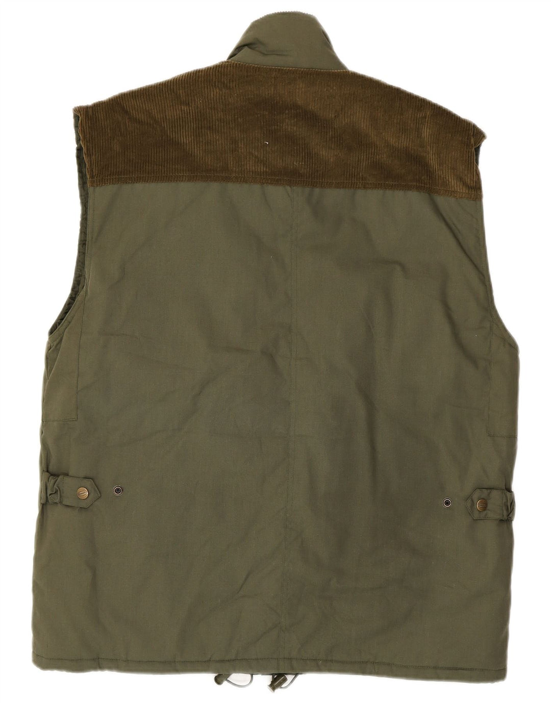 Panoply Mens Corduroy Utility Gilet UK 40 Grande Poliéster Verde