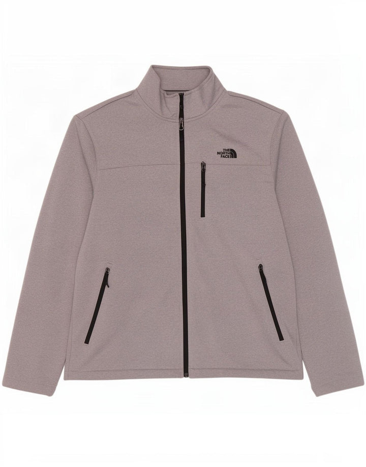 Jaqueta masculina de agasalho The North Face grande poliéster cinza