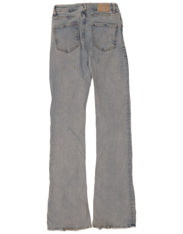Zara Jeans feminino queimado EU 38 pequeno W28 L34 azul