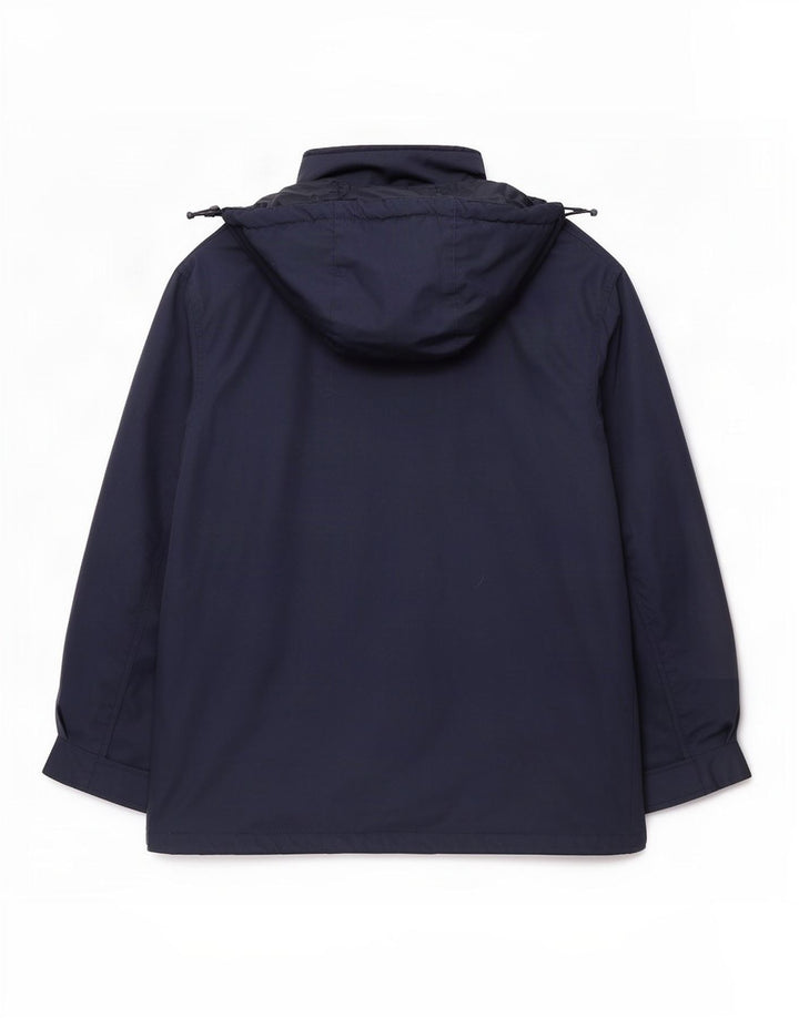 Jaqueta masculina Fila acolchoada com capuz IT 48 algodão azul marinho médio