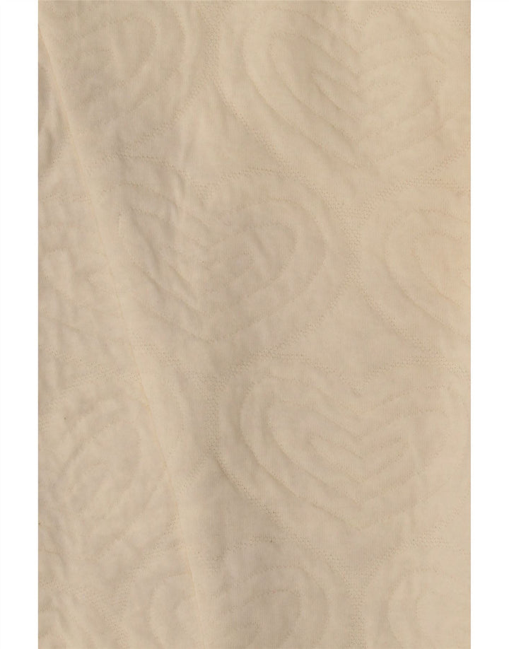 MARKS & SPENCER Girls Zip Hoodie Sweater 11-12 Years Off White Cotton Vintage Marks & Spencer and Second-Hand Marks & Spencer from Messina Hembry 