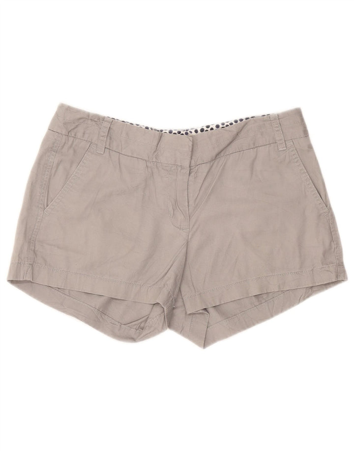 Shorts Chino Feminino Crew US 6 Médio W25 Algodão Cinza