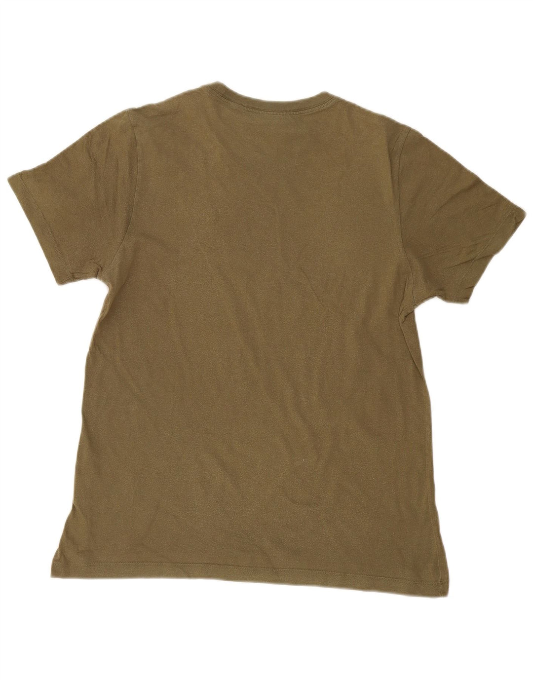 Camiseta masculina NIKE Top médio cáqui algodão