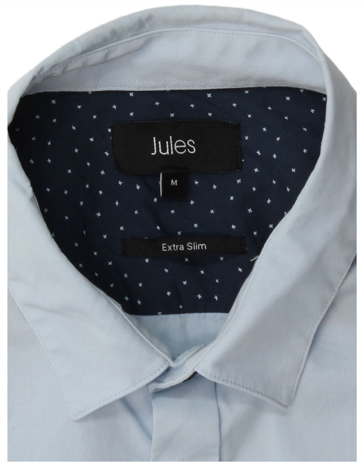 Camisa masculina extra slim fit JULES algodão azul médio