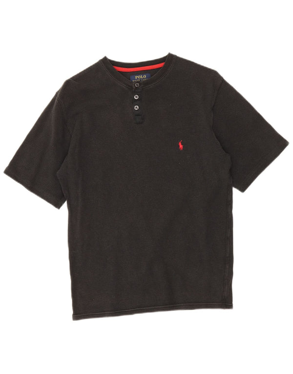 Camiseta masculina Polo Ralph Lauren top pequeno algodão preto