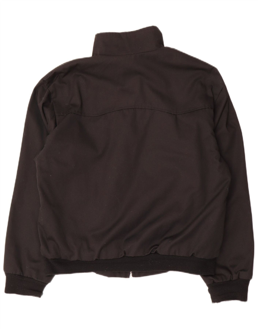 Jaqueta bomber masculina vintage UK 38 poliéster preto médio