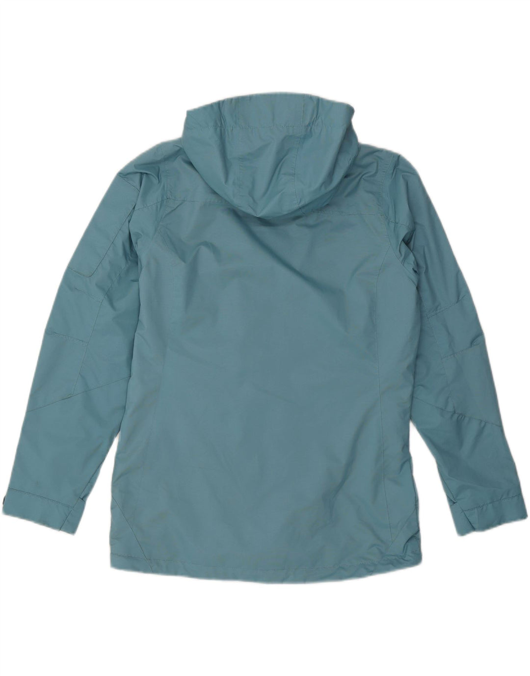 Jaqueta de chuva feminina com capuz IGUANA EU 40 nylon azul médio