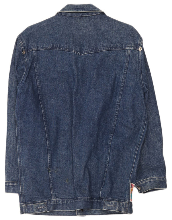 Jaqueta jeans masculina Esprit UK 38 algodão azul médio