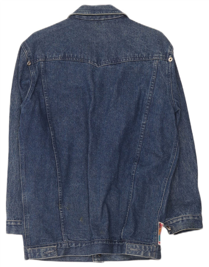 Jaqueta jeans masculina Esprit UK 38 algodão azul médio