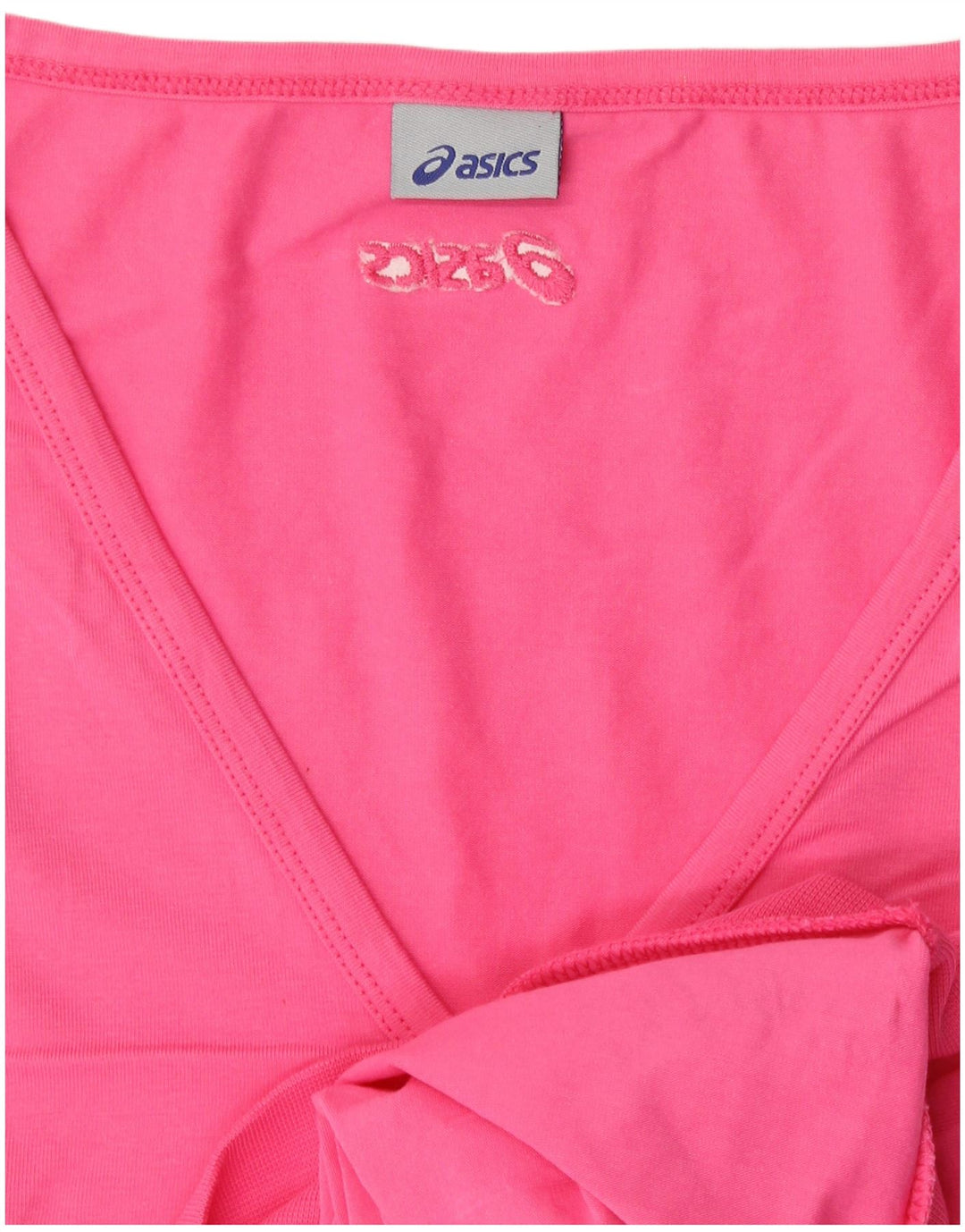 Colete gráfico feminino ASICS Top UK 12 algodão rosa médio