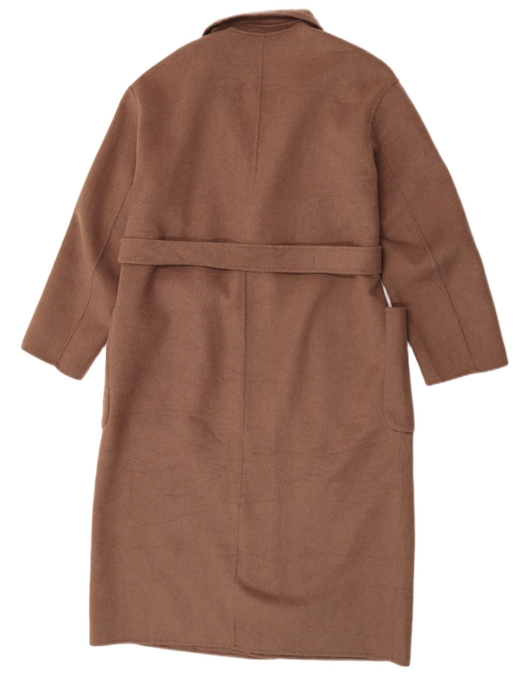 Sobretudo feminino Zara UK 16 grande lã marrom