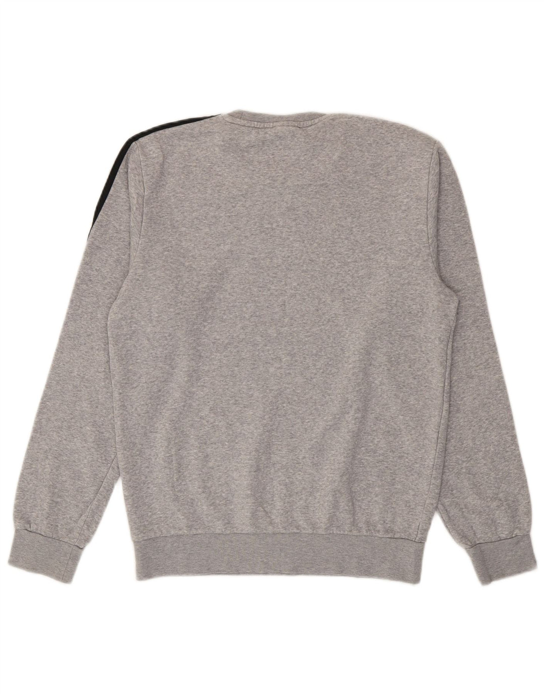 Adidas Mens Graphic Moletom Jumper Pequeno Algodão Cinza
