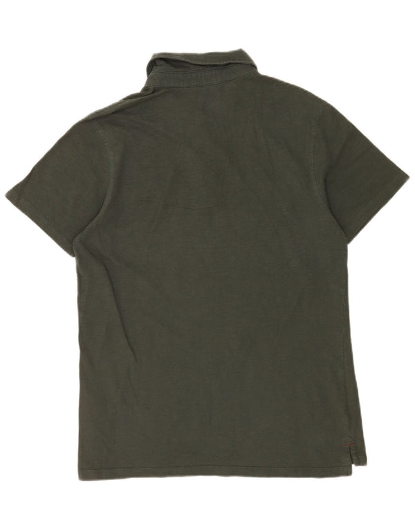Camisa pólo masculina Mountain Warehouse algodão verde pequeno