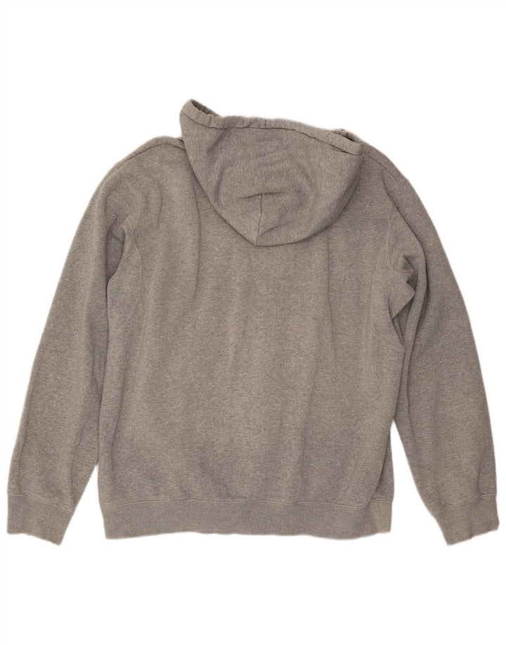 NIKE Mens Hoodie Jumper UK 42/44 Grande Cinza Flecked Algodão