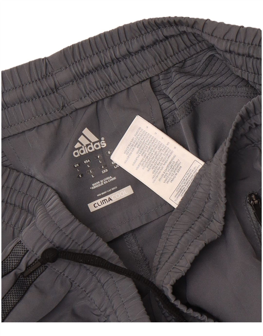 Adidas Masculino Climacool Sport Shorts Grande Cinza Colorblock Poliéster