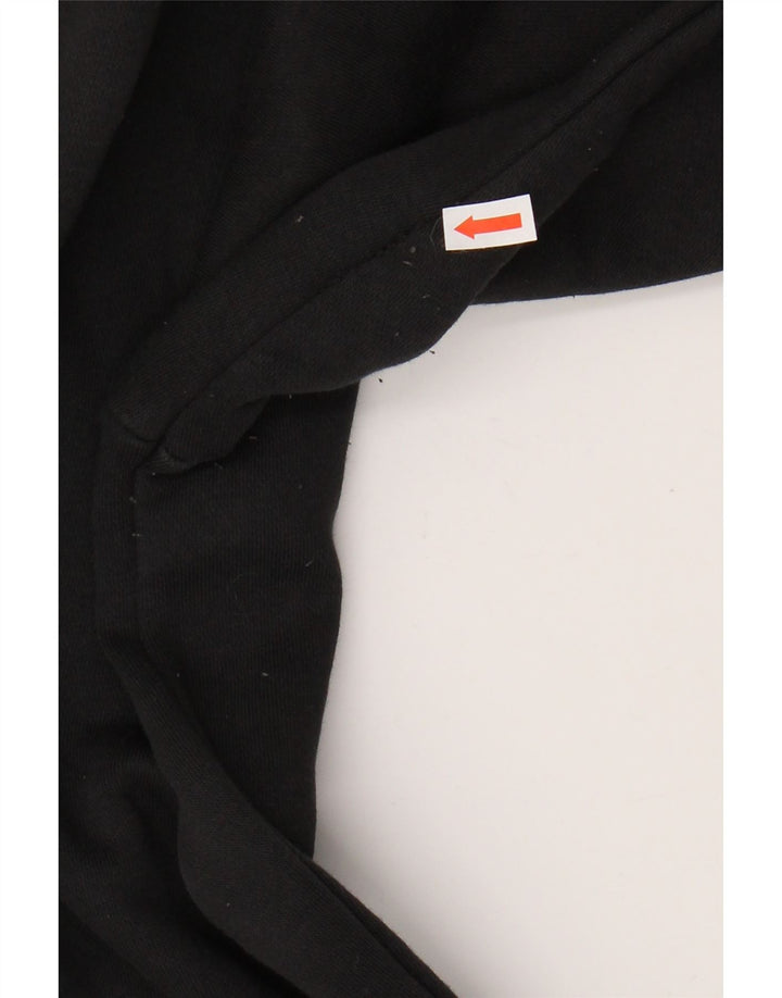 ADIDAS Mens Moletom Jumper Pequeno Algodão Preto