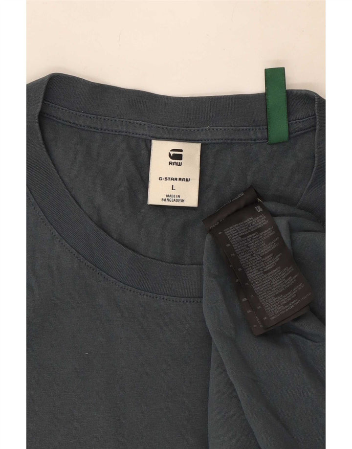 Camiseta masculina G-Star Top grande algodão cinza