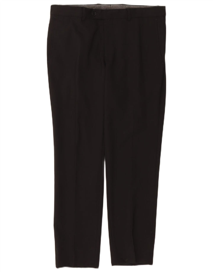 MANUEL RITZ Mens 2 Button 2 Piece Suit IT 48 Medium W32 L29 Black