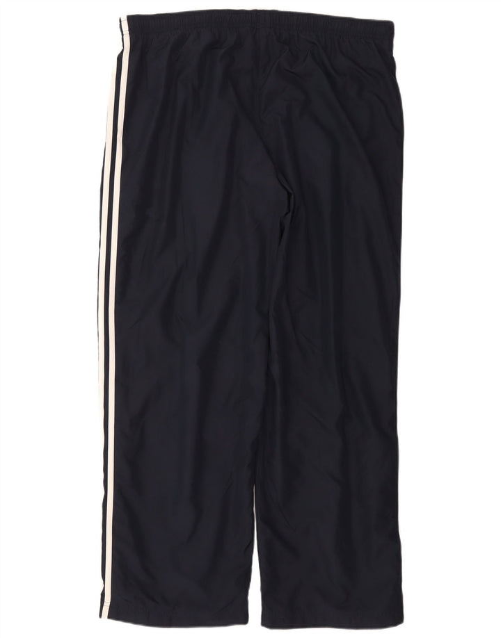 Calças de treino femininas ADIDAS UK 22 XL azul marinho poliéster