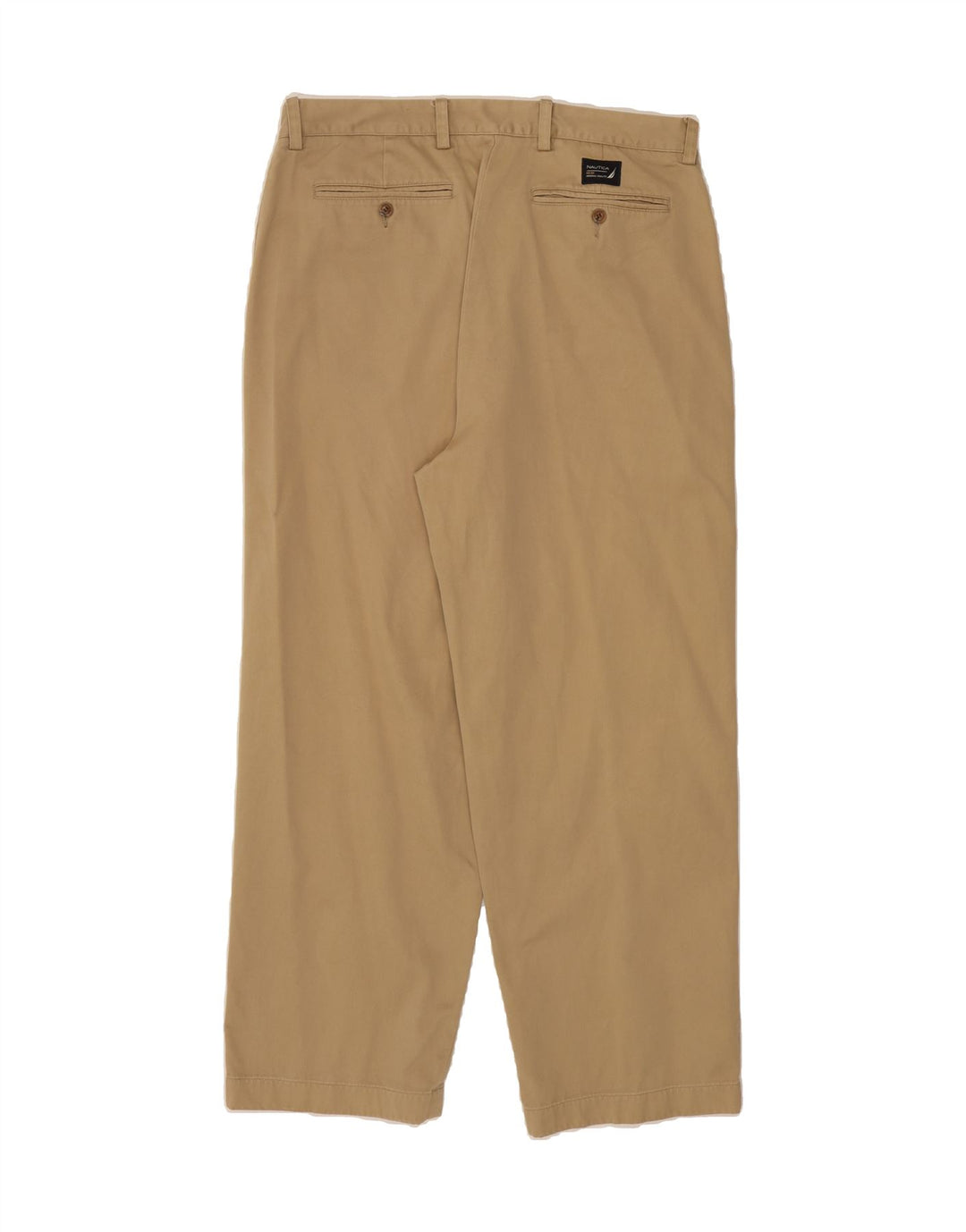 NAUTICA Mens Clipper Relaxed Fit Chino Trousers W36 L30 Beige Cotton Vintage Nautica and Second-Hand Nautica from Messina Hembry 