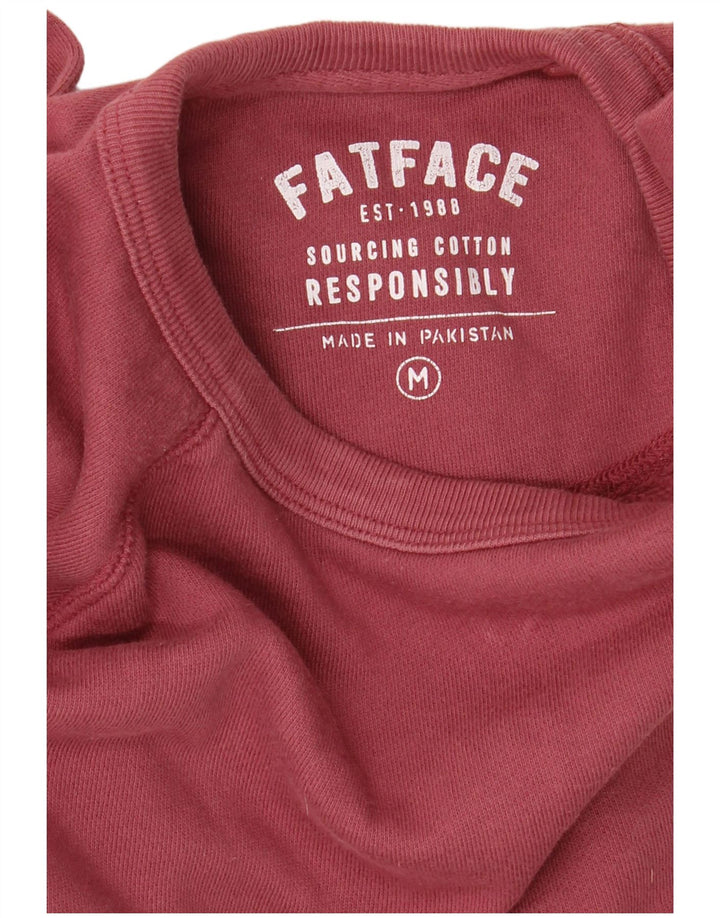 FAT FACE Suéter gráfico masculino de algodão marrom médio