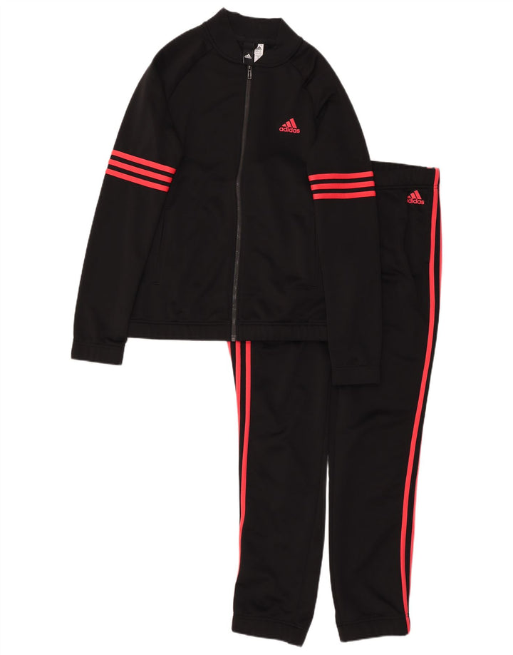 Adidas Womens Full Tracksuit UK 12/14 Médio Preto Poliéster