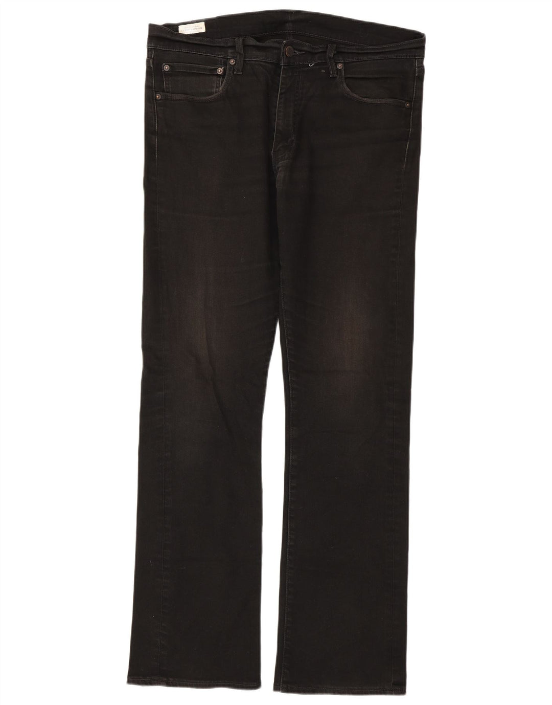 Levi's Mens Bootcut Jeans W36 L34 Algodão Preto