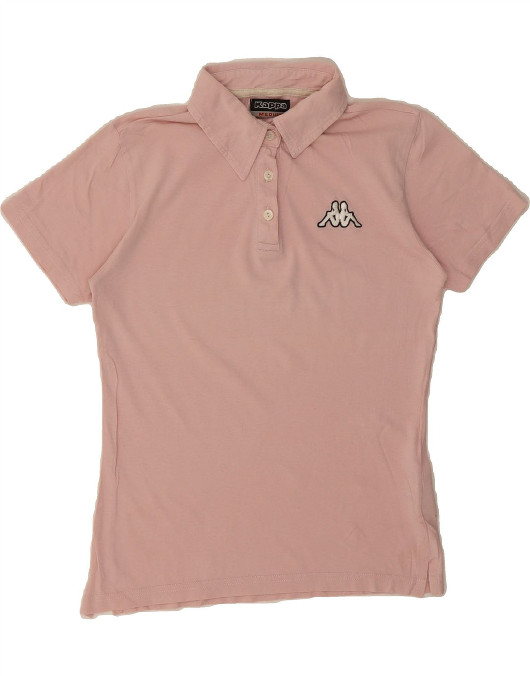 KAPPA Girls Polo Shirt 13-14 Years Medium Pink Cotton Vintage Kappa and Second-Hand Kappa from Messina Hembry 