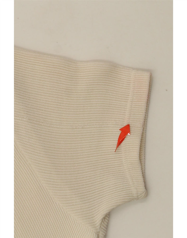 Vestido Maxi Feminino VINTAGE UK 4 XS Off White Floral