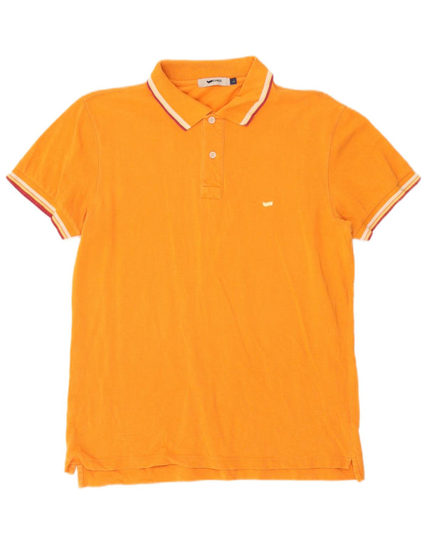 Gas Mens Polo Shirt Large Orange