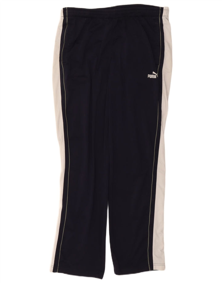 Calça de treino masculina PUMA XL azul marinho colorblock