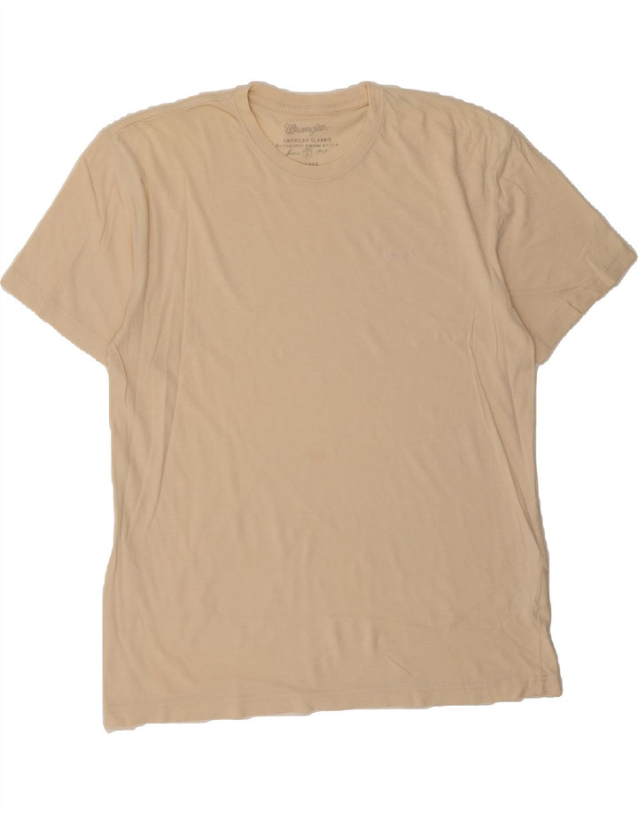 WRANGLER Mens T-Shirt Top XL Off White Cotton Vintage Wrangler and Second-Hand Wrangler from Messina Hembry 