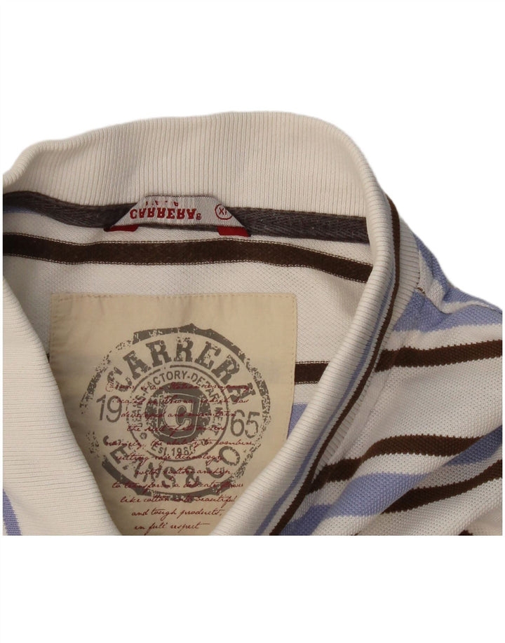 Camisa polo masculina Carrera XL listrada multicolorida