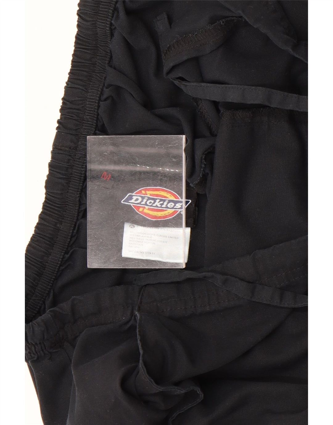 Calças Dickies Mens Straight Cargo Médio W30 L30 Poliéster Preto