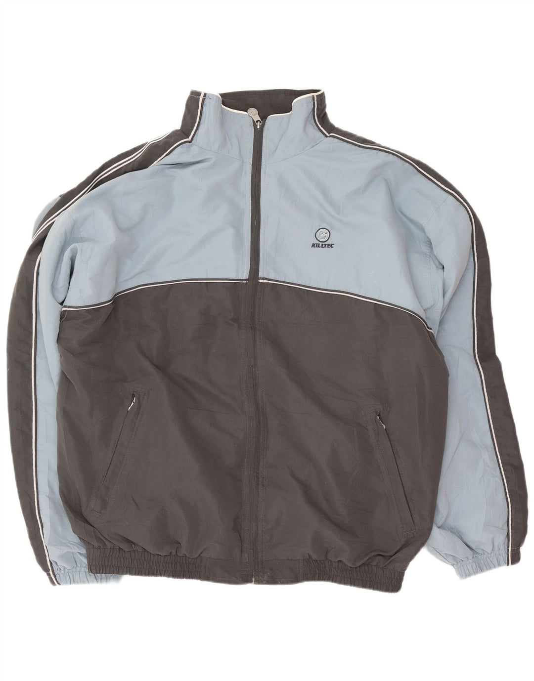 Killtec Mens Treino Top Jacket XL Cinza Colourblock Poliéster